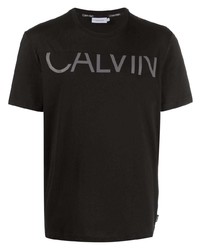 Calvin Klein Logo Print Organic Cotton T Shirt