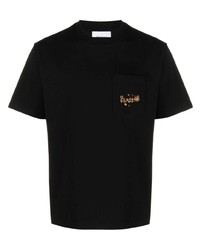 Palmes Logo Print Organic Cotton T Shirt