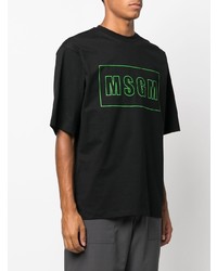MSGM Logo Print Oversize T Shirt