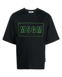 MSGM Logo Print Oversize T Shirt
