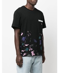 BARROW Logo Print Paint Splatter T Shirt