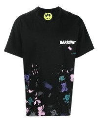 BARROW Logo Print Paint Splatter T Shirt