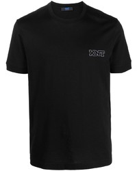 Kiton Logo Print Plain T Shirt