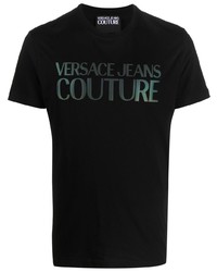 VERSACE JEANS COUTURE Logo Print Round Neck T Shirt