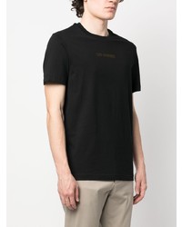Les Hommes Logo Print Short Sleeve Cotton T Shirt