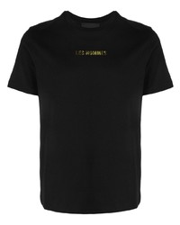 Les Hommes Logo Print Short Sleeve Cotton T Shirt