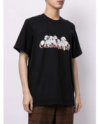 Casablanca Logo Print Short Sleeve T Shirt