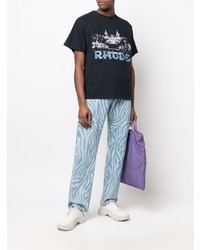 Rhude Logo Print Short Sleeve T Shirt