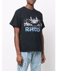 Rhude Logo Print Short Sleeve T Shirt