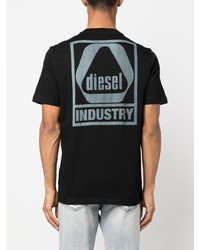 Diesel Logo Print Short Sleeve T Shirt