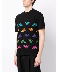 Emporio Armani Logo Print Short Sleeve T Shirt