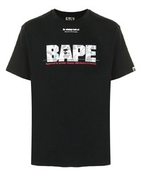 A Bathing Ape Logo Print Short Sleeve T Shirt