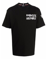 MONCLER GRENOBLE Logo Print Short Sleeve T Shirt