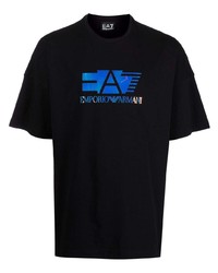 Ea7 Emporio Armani Logo Print Short Sleeve T Shirt