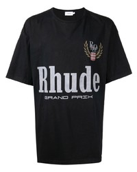 Rhude Logo Print Short Sleeve T Shirt