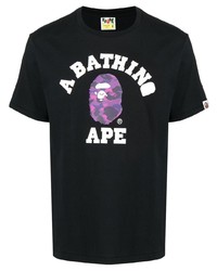 A Bathing Ape Logo Print Short Sleeve T Shirt