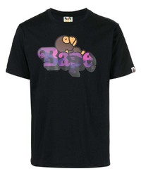 A Bathing Ape Logo Print Short Sleeve T Shirt