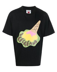 Icecream Logo Print Short Sleeve T Shirt
