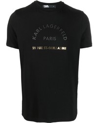 Karl Lagerfeld Logo Print Short Sleeve T Shirt