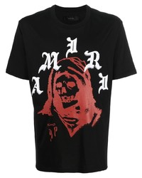 Amiri Logo Print Short Sleeve T Shirt