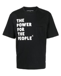 The Power for the People Logo Print Short Sleeve T Shirt