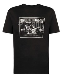 True Religion Logo Print Short Sleeve T Shirt