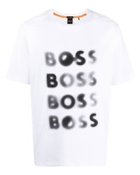 BOSS Logo Print Short Sleeve T Shirt