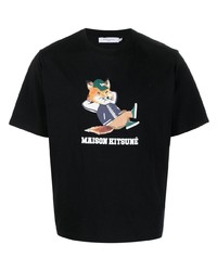 MAISON KITSUNÉ Logo Print Short Sleeve T Shirt