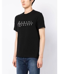 Armani Exchange Logo Print Short Sleeved T Shirt