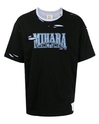 Maison Mihara Yasuhiro Logo Print Short Sleeved T Shirt