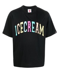 Icecream Logo Print Short Sleeved T Shirt
