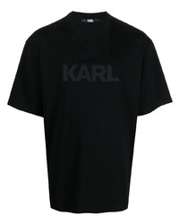 Karl Lagerfeld Logo Print Short Sleeved T Shirt