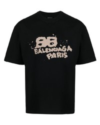 Balenciaga Logo Print Short Sleeved T Shirt
