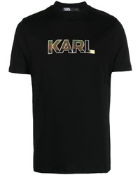 Karl Lagerfeld Logo Print Short Sleeved T Shirt