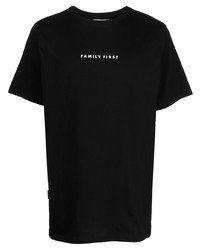 Family First Logo Print Shortsleeved Cotton T Shirt