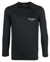 Balmain Logo Print Slim T Shirt