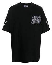 VERSACE JEANS COUTURE Logo Print Star Patch T Shirt