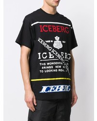 Iceberg Logo Print T Shirt