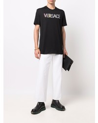 Versace Collection Logo Print T Shirt