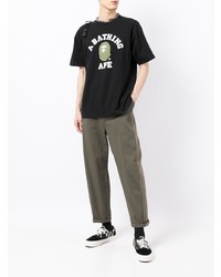 A Bathing Ape Logo Print T Shirt