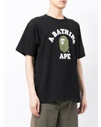 A Bathing Ape Logo Print T Shirt