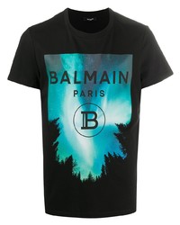 Balmain Logo Print T Shirt