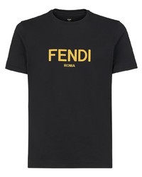 Fendi Logo Print T Shirt
