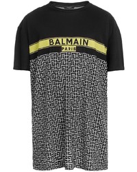 Balmain Logo Print T Shirt