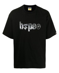 A Bathing Ape Logo Print T Shirt