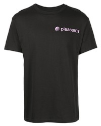 Pleasures Logo Print T Shirt