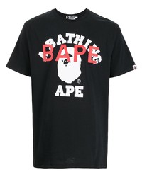 A Bathing Ape Logo Print T Shirt