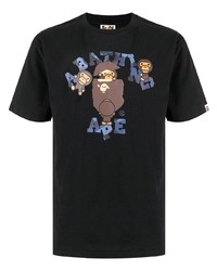 A Bathing Ape Logo Print T Shirt