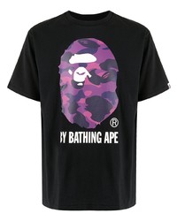 A Bathing Ape Logo Print T Shirt