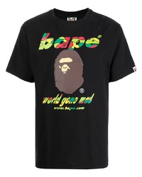 A Bathing Ape Logo Print T Shirt